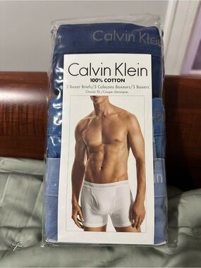 NEW! Calvin Klein Boxer Briefs 3 Pack - Blue
